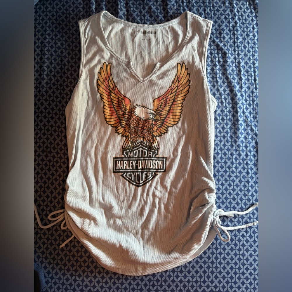 Harley-Davidson Women's light blue Tank Top